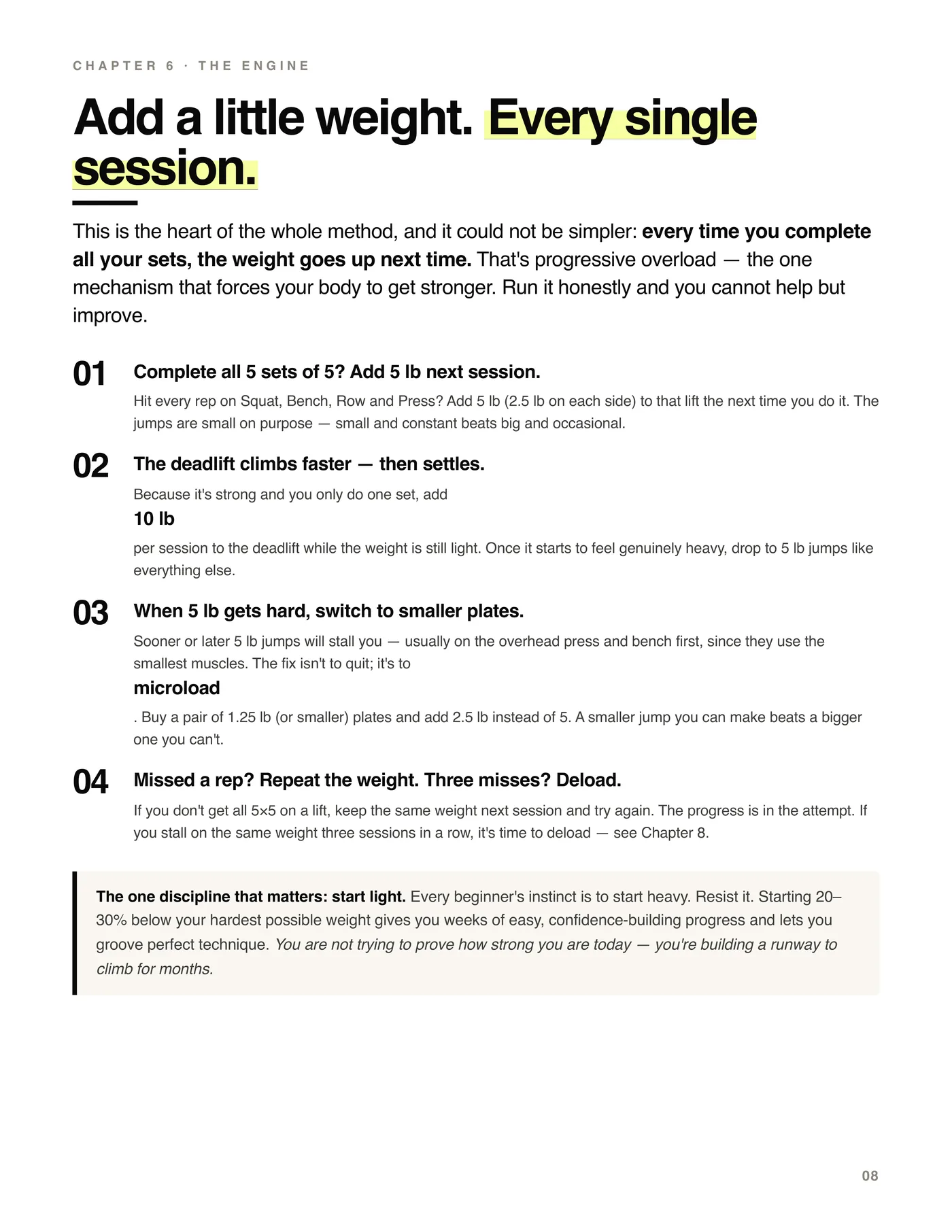The 5×5 Method, the 12-week roadmap
