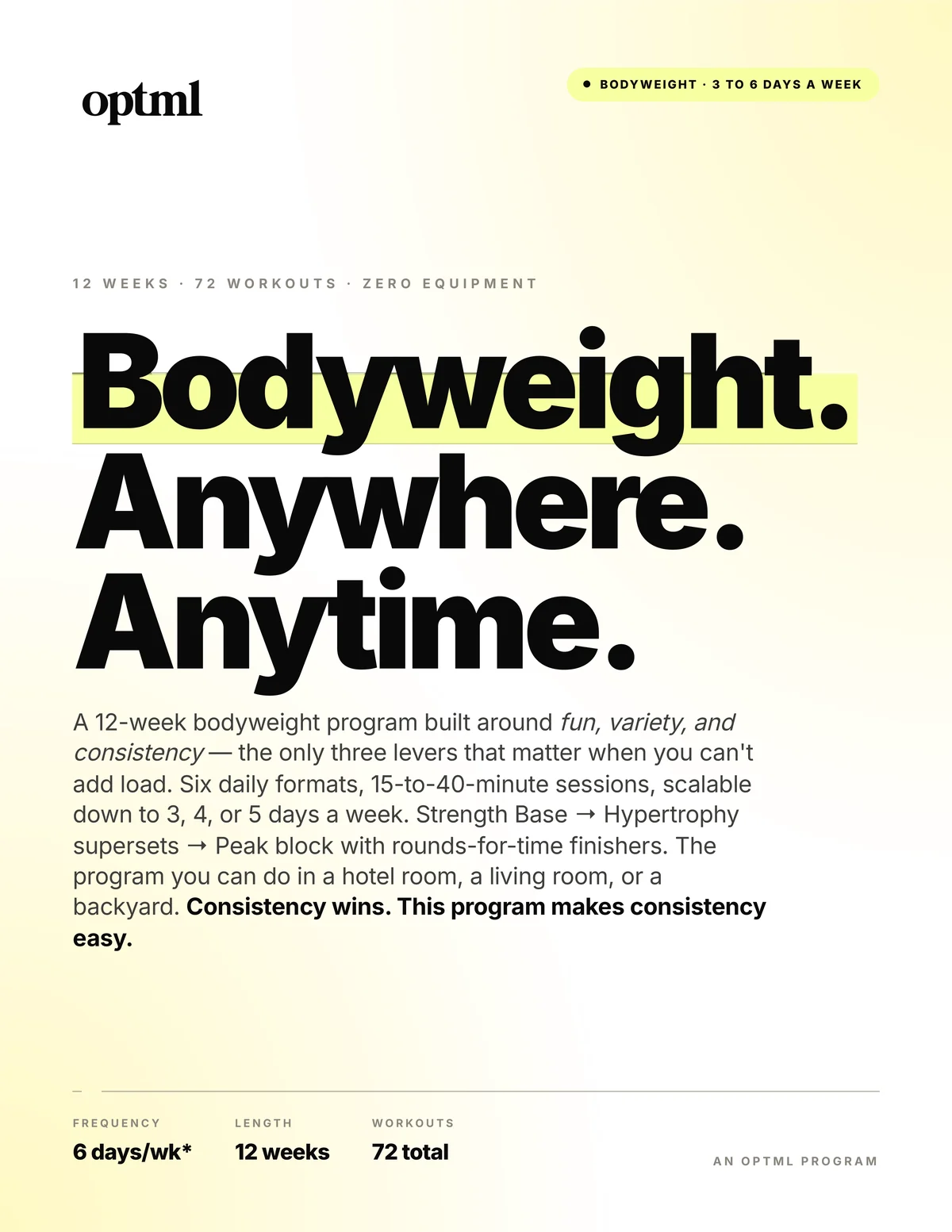 Bodyweight Training