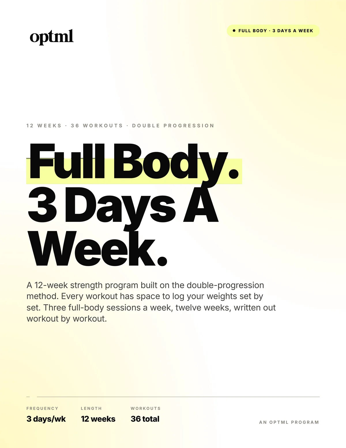 Full Body — 3 Day