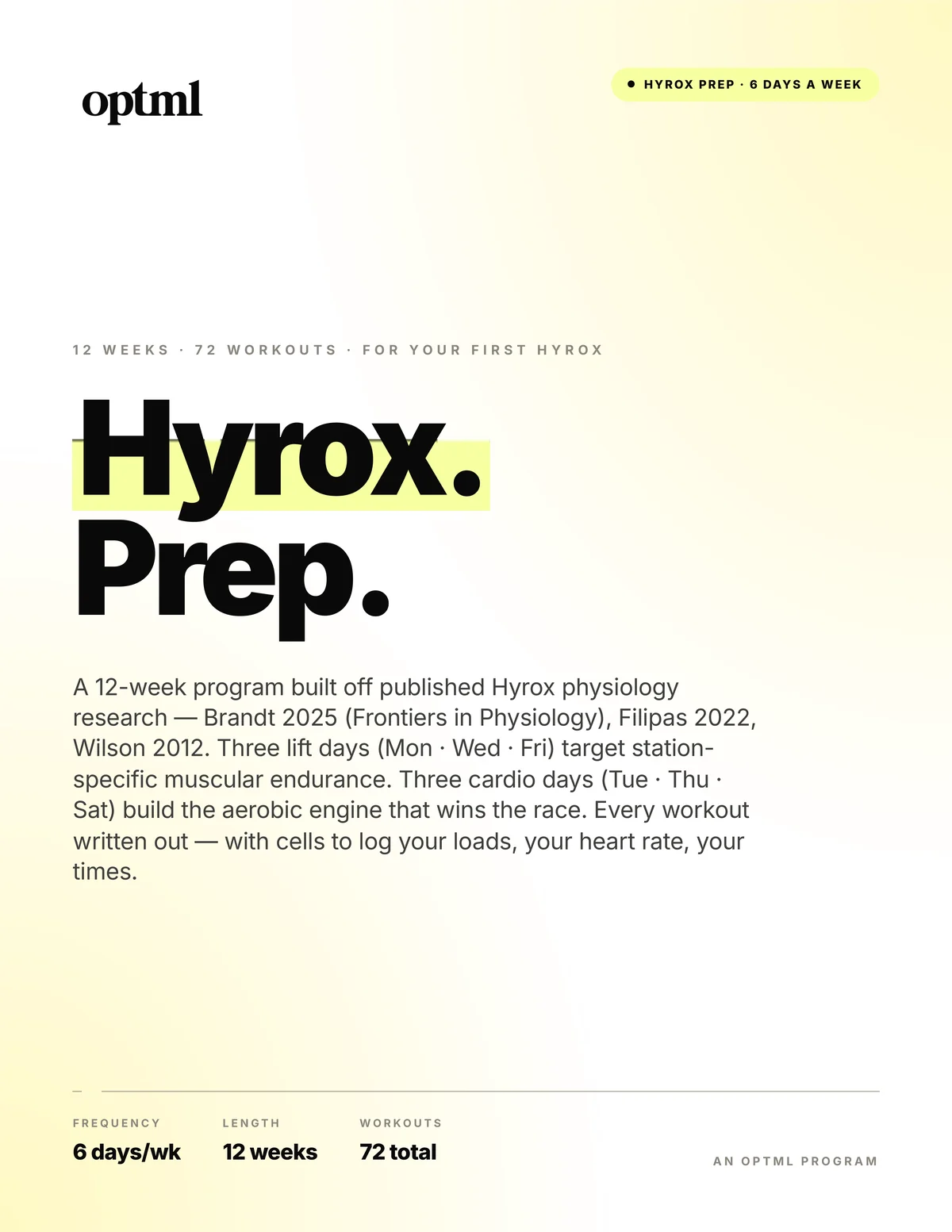 Hyrox Prep
