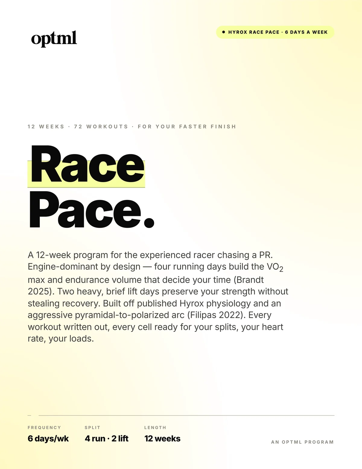 Hyrox Race Pace