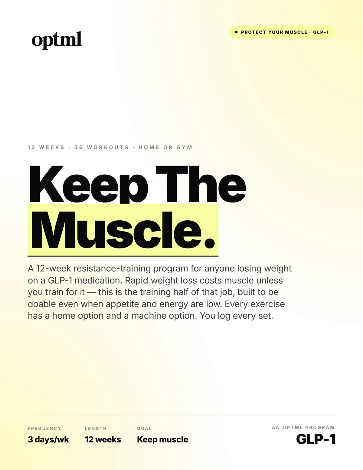 Protect Your Muscle (GLP-1)