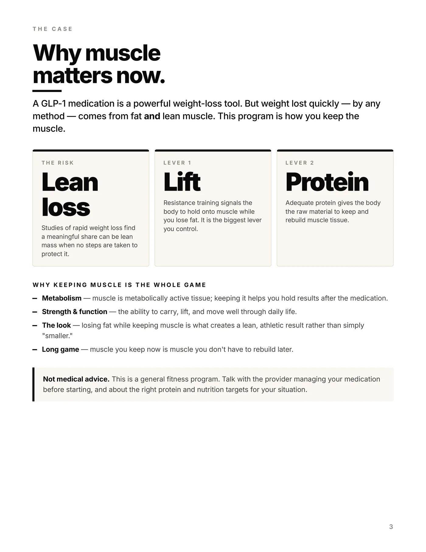 Protect Your Muscle (GLP-1), the method