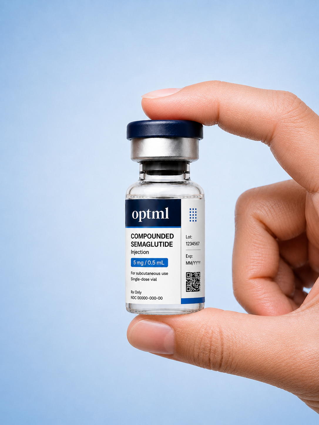OPTML compounded semaglutide vial